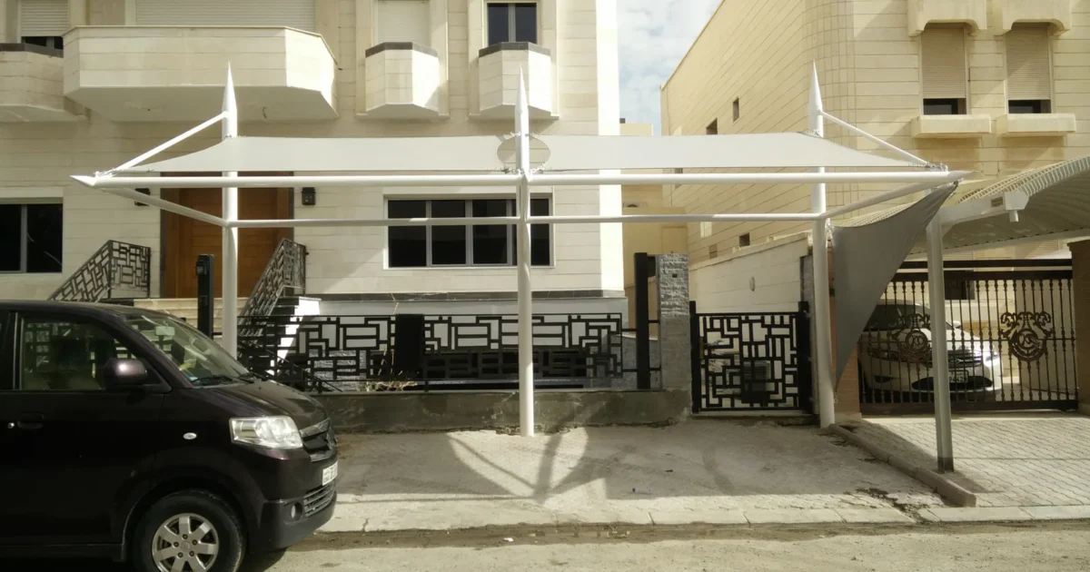 car parking shade installation in Kuwait