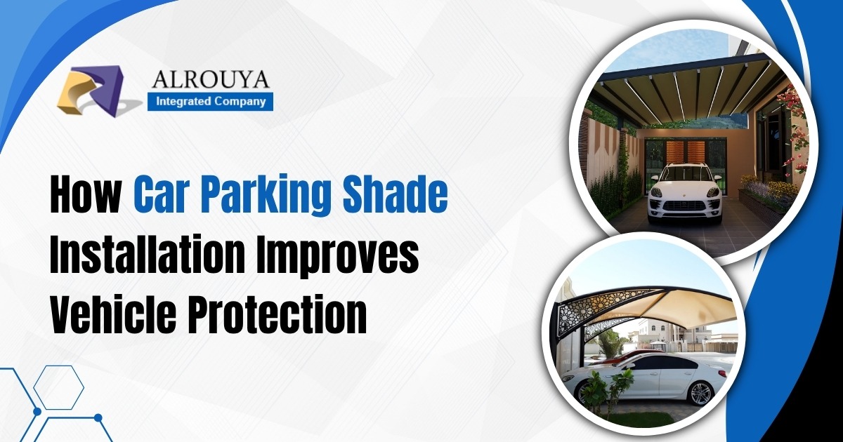 Parking Shade Installation
